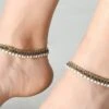 Blue Kundan Designer Anklets Festive Wear