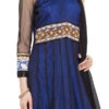 Blue N Black Net Embroidered Anarkali Suit Party Wear -ZariGrace Shop blue n black net embroidered anarkali suit slmnc1685 l