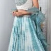 Blue Pure Silk A Line Lehenga Party Wear 2 Blue Pure Silk A Line Lehenga Party Wear -ZariGrace Shop blue pure silk a line lehenga ghksg4084 l