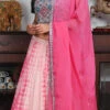 Pink Pure Silk Mirror Work A Line Lehenga Party Wear -ZariGrace Shop blue pure silk mirror work a line lehenga ghksg4064 l
