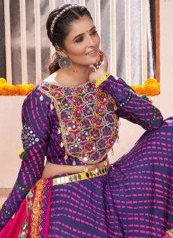 Violet Viscose Kutch Work Chaniya Choli Festive Wear -ZariGrace Shop blue viscose kutch work chaniya choli ghsacw8916 b