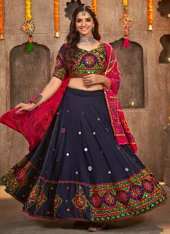 Blue Viscose Rayon Kutch And Mirror Work Chaniya Choli Festive Wear 8 Blue Viscose Rayon Kutch And Mirror Work Chaniya Choli Festive Wear -ZariGrace Shop blue viscose rayon kutch and mirror work chaniya choli ghsom2332 u