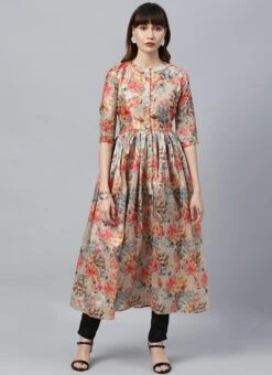 Ethnovog Printed Narrow Straight Pant Suit Work Wear -ZariGrace Shop bollywood vogue printed narrow straight pant suit IWBV01906159 u