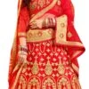 Bright Red Embroidered A Line Lehenga Wedding Wear -ZariGrace Shop bright red embroidered a line lehenga ghsssitdlq623505 l