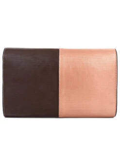 Brown N Pink Designer Clutch -ZariGrace Shop brown n pink designer clutch hbdsa433a b