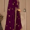 Centre Slit Purple Georgette Embroidery Anarkali Suit Party Wear -ZariGrace Shop centre slit purple georgette embroidery anarkali suit slsdipr10 l
