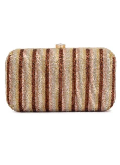 Copper Art Silk Sequins Clutch Party Wear -ZariGrace Shop copper art silk sequins clutch hbdacs516 b