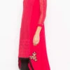 Coral Red Georgette Embroidered Kurta Palazzo Set After Six Wear -ZariGrace Shop coral red georgette embroidered kurta palazzo set krsmnc1945ks l