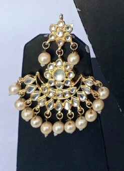 Cream Necklace Set Wedding Wear