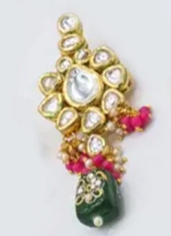 Designer Bottle Green Beads Choker Set Party Wear