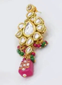 Designer Dark Pink Beads Choker Set Party Wear