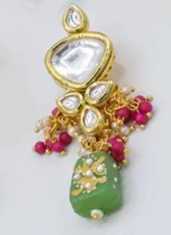 Designer Light Green Beads Choker Set Party Wear