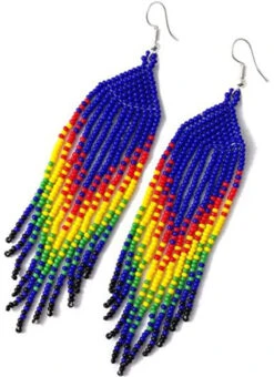 Designer Multicolored Beads Dangler Hook Earrings After Six Wear 7 Designer Multicolored Beads Dangler Hook Earrings After Six Wear -ZariGrace Shop designer multicolored beads dangler hook earrings ermvf10962 b