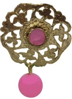 Designer Pink Stud Earrings Festive Wear