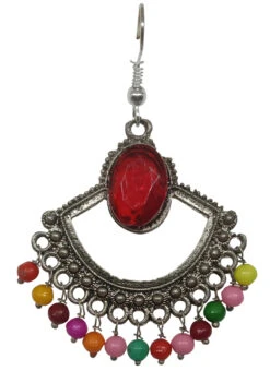 Designer Red Dangler Hook Earrings After Six Wear