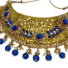 Designer Royal Blue Necklace Set Party Wear