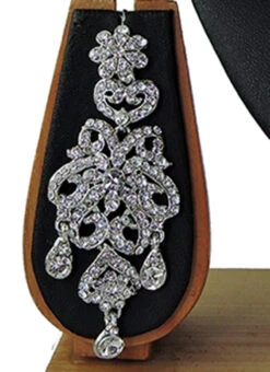 Designer Sparkle White Stone Bridal Necklace Set Party Wear