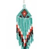 Designer Teal Beads Dangler Hook Earrings After Six Wear