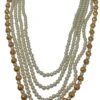 Designer White Long Necklace Party Wear