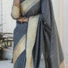 Elegant Grey Colored Zari Weaving Tussar Silk Saree Festive Wear 1 Elegant Grey Colored Zari Weaving Tussar Silk Saree Festive Wear -ZariGrace Shop elegant grey colored zari weaving tussar silk saree sasvw286 l