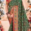 Foil Print Woven Work Green Color Mysore Art Silk Saree Party Wear -ZariGrace Shop foil print woven work green color mysore art silk saree sasacw4009 l