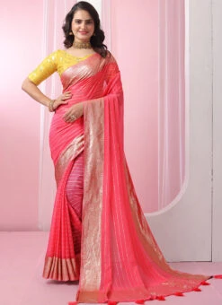 Gajri Faux Georgette Saree After Six Wear -ZariGrace Shop gajri faux georgette saree sasacw9132 u