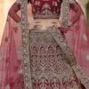 Garnet Maroon Velvet Embroidered N Stones A Line Lehenga Wedding Wear -ZariGrace Shop garnet maroon velvet embroidered n stones a line lehenga ghsak42228119 l
