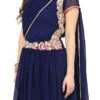 Georgette Navy Blue Anarkali Suit Party Wear -ZariGrace Shop georgette navy blue ankle length anarkali suit slnrrssm308 l