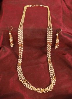 Gold Alloy Necklace Set -ZariGrace Shop gold alloy necklace set jympf9887 b