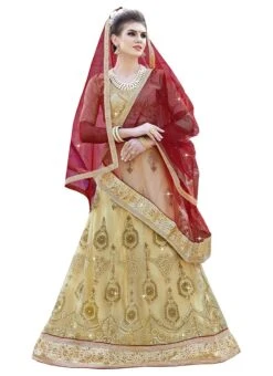 Gold Art Silk Embroidered A Line Lehenga Party Wear -ZariGrace Shop gold art silk embroidered a line lehenga ghssit31403 u