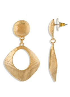 Gold Dangler Earrings -ZariGrace Shop gold dangler earrings erhof30178 b