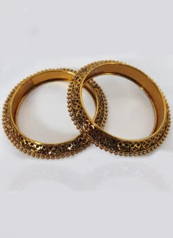 Gold Designer Bangles Festive Wear -ZariGrace Shop gold designer bangles brbjk1 b