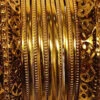 Gold Designer Bangles Party Wear -ZariGrace Shop gold designer bangles brbjk5 l