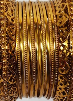 Gold Designer Bangles Party Wear