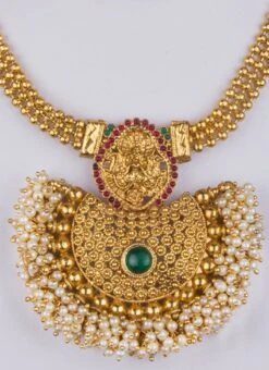 Gold Kundan Necklace Set Festive Wear