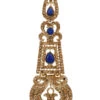 Gold N Blue Danglers Festive Wear -ZariGrace Shop gold n blue danglers ermpf9246 l