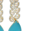 Gold N Blue Stones Alloy Danglers Party Wear -ZariGrace Shop gold n blue stones alloy danglers erjrurea2354 l