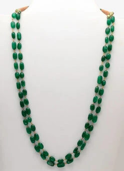 Gold N Green Necklace Party Wear 7 Gold N Green Necklace Party Wear -ZariGrace Shop gold n green necklace jynjde1207 b
