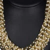 Gold N Off White Necklace Party Wear