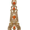 Gold N Orange Danglers Festive Wear -ZariGrace Shop gold n orange danglers ermpf9243 l