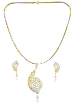 Gold N White Pendant Set -ZariGrace Shop gold n white pendant set jypshof1b059 b