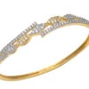 Gold Polish American Diamond Sleek Bracelet Party Wear 1 Gold Polish American Diamond Sleek Bracelet Party Wear -ZariGrace Shop gold polish american diamond sleek bracelet hjkjde1295 l