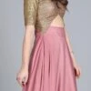 Gold Sequin Embroidered N Mauve Full Flare Gown Festive Wear -ZariGrace Shop gold sequin embroidered n mauve full flare gown IWBS01909757 l