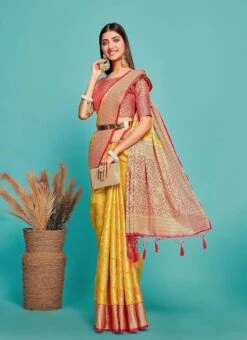 Golden Art Silk Banarasi Saree Festive Wear 8 Golden Art Silk Banarasi Saree Festive Wear -ZariGrace Shop golden art silk banarasi saree sadsf7249 u