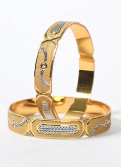 Golden Brass Stone Bangles Party Wear