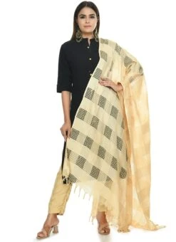 Golden Cotton Dupatta Festive Wear -ZariGrace Shop golden cotton dupatta dpdmfmfd015 u