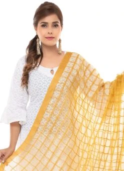 Golden Kota Cotton Dupatta Festive Wear -ZariGrace Shop golden kota cotton dupatta dpdmfmfd036 b