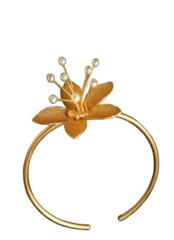 Golden Matt Brass Bracelets After Six Wear -ZariGrace Shop golden matt brass bracelets hjbcrdmf020 u