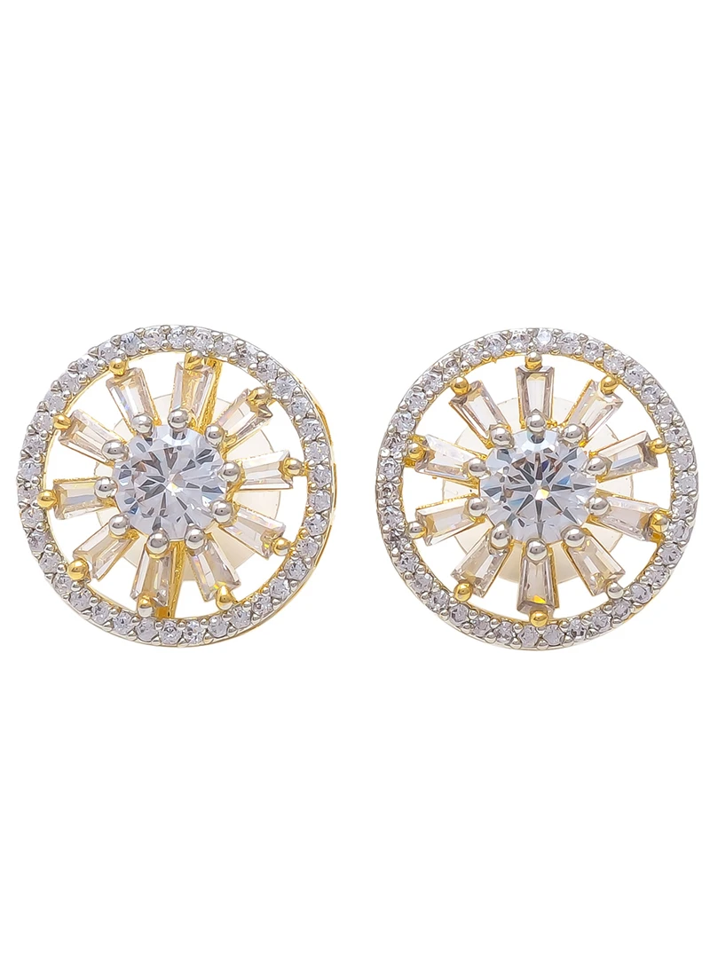 Golden Stones Alloy Studs Party Wear 4 Golden Stones Alloy Studs Party Wear - Image 2