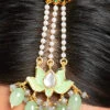 Green Alloy Kundan Polki Mangtikka Party Wear
